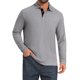 thumbnail image 1 of INSPIRE CHIC Camisetas de Polo de Golf para Hombre con Botones de Contraste, Cuello con Bolsillo y Mangas Largas S Gris Claro, 1 of 5