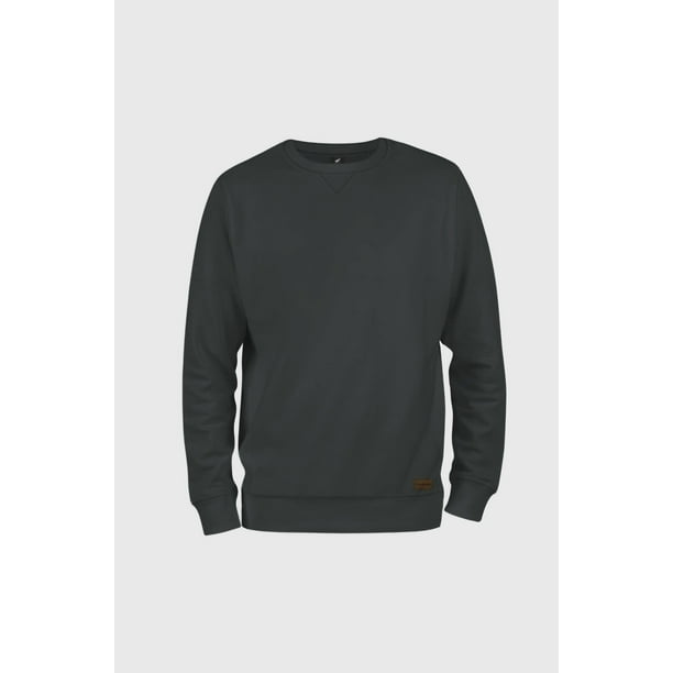 Polerón Crew Classic Gris Oscuro Hombre Falcone