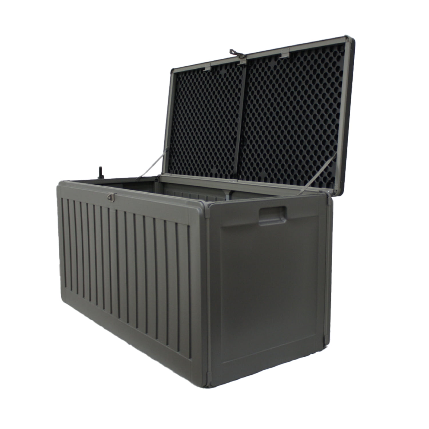 Importclick - Bodega Baúl Multiuso Exterior Jardín 270 Lt Negro 109x51x55 Cm