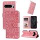 thumbnail image 1 of Funda tipo cartera FOXDOCK para Google Pixel 8 Pro , diseño girasol en relieve, cuero PU, cierre magnético, soporte y tarjetero, 1 of 5