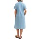 thumbnail image 3 of INSPIRE CHIC Vestido Camisero de Mezclilla para Mujer Regreso a Clases Manga Corta Botones Casual Vestido Midi Azul Claro 2XL, 3 of 5
