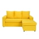 thumbnail image 2 of Living Bi-L Sofa 3 Cuerpos + 2 Poltronas Felpa Amarillo, 2 of 6