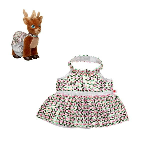 Peluche Build a Bear edición Merry Mission lentejuelas