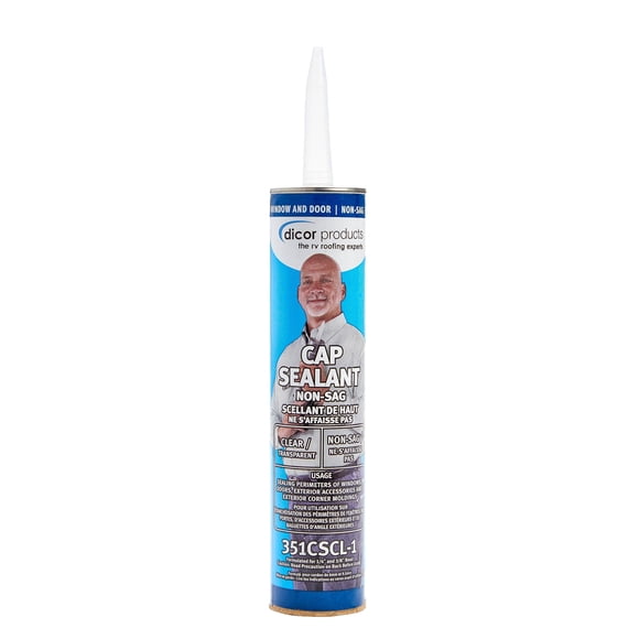 Sellador Dicor 351CSCL-1 Transparente 300 ml para Ventanas y Puertas de RV