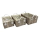 thumbnail image 1 of Pack 3 Macetero Cesto Canastos Organizadores Tejido Mimbre Beige, 1 of 2