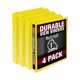 thumbnail image 1 of Binder Samsill - Anillo duradero en D de 1 pulgada (4 unidades), color amarillo, 1 of 8
