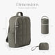 thumbnail image 3 of Mochila cambiador Hannah&Sophia North de 5 piezas en cuero PU, 3 of 9