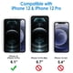 thumbnail image 2 of Protector de pantalla JeTech de cristal templado para iPhone 12/12 Pro, 2 of 7