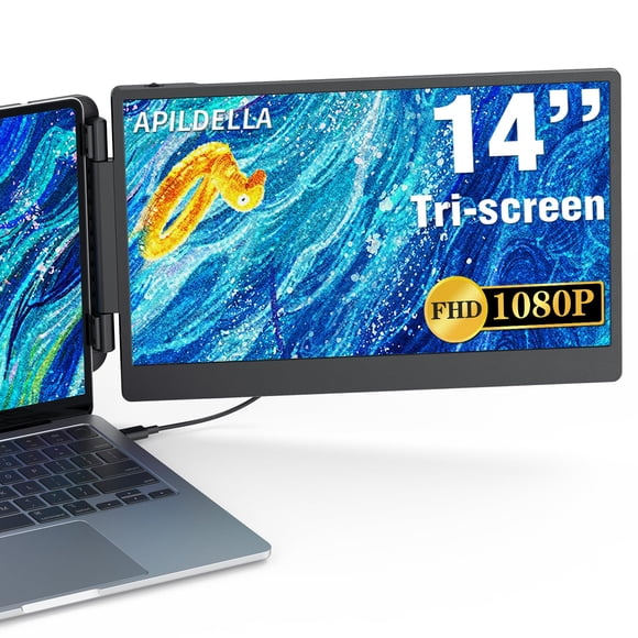Extensor de pantalla portátil APILDELLA 14" 1080P Portable