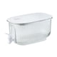 thumbnail image 2 of Dispensador de bebidas de 4L, hervidor frío sellado con válvula de vacío, cubo de bebidas resistente a la temperatura para el hogar, nevera, cocina, Blanco, 2 of 5