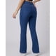 thumbnail image 3 of Pantalón Urban Mujer Azul Flare Botones Calidad - 8227B, 3 of 3