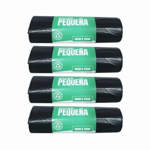 Genérico - Pack 4 Bolsas De Basura Pequeña 70X50Cm