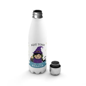 Creango - Botella Agua Termica Aqui Toma La Mejor Bruja De Halloween De Acero Inoxidable