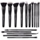 thumbnail image 1 of Set de pinceles de maquillaje ZOREYA 15 piezas de fibra sintética con estuche, 1 of 8