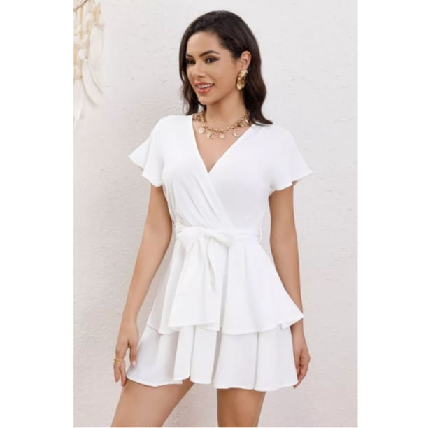 Enterito Corto Mini Vestido Short Verano Casual Eventos 341