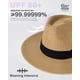 thumbnail image 2 of Sombrero panameño de paja FURTALK de ala ancha Fedora UPF 100% para mujer, 2 of 9