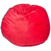 Máxima Design - Pouf Pera Rosada Felpa 100X80X80 Cm