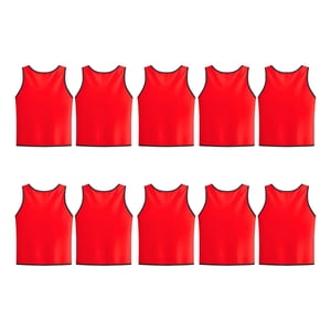 Linea Sport - Pack X10 Chaleco Deportivo De Poliéster Peto Cerrado Niños