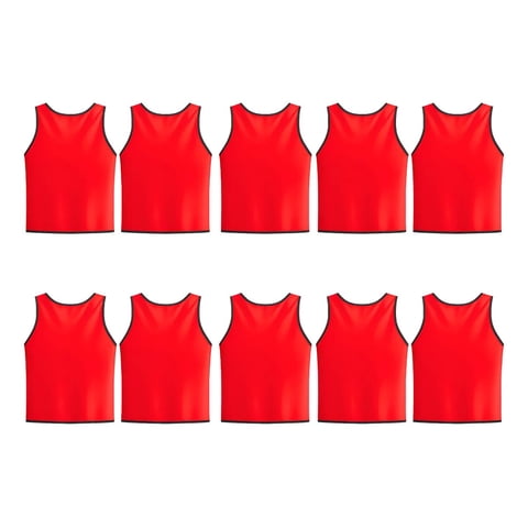 Linea Sport - Pack X10 Chaleco Deportivo De Poliéster Peto Cerrado Niños