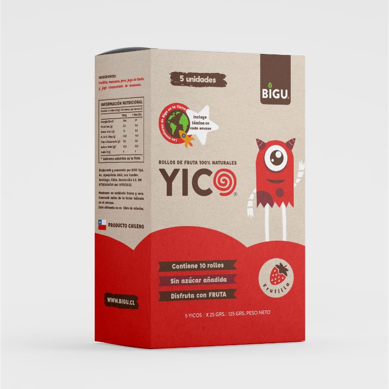 Bigu - Rollo Fruta Frutilla 125Gr