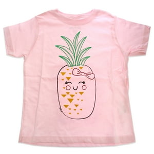 Delsol - Camiseta Para Niñas - Piñas Ruborizadas - Balerina De Para Niños - Camiseta (T)