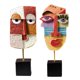 thumbnail image 5 of 2 Piezas De Resina Artesanal Escultura Abstracta Hogar Estatua Moderna Para Bookace, 5 of 5