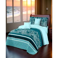 Genérico - Cubrecama Con Diseños King 250 X 270 Cm + 2 Almohadas P01