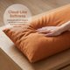 thumbnail image 4 of REGALWOVEN Paquete de 2 fundas de almohada de algodón, fundas de almohada suaves con cierre de sobre, unisex, resistentes a las arrugas, fundas de cama duraderas Caramelo - Amarillo Queen, 4 of 5