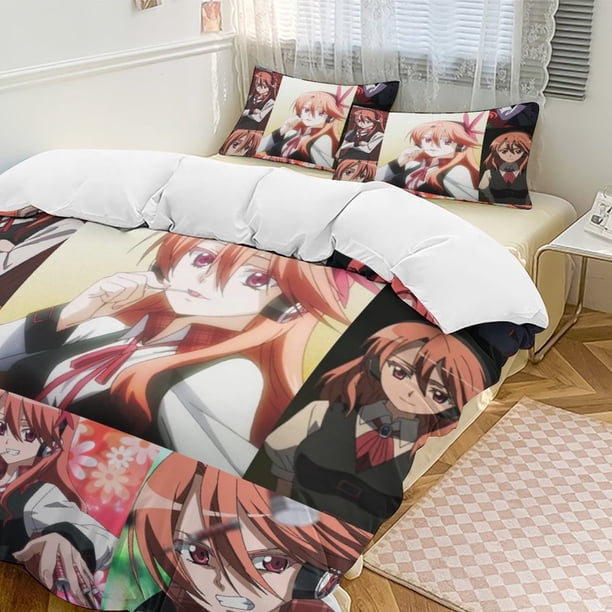 Akame Ga KILL Anime Home Bed 3-piece Set Classic Japanese Anime Polyester Wash Student Dormitory Set