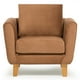 thumbnail image 1 of Sillón Thomas Felpa Canela, 1 of 2