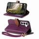 thumbnail image 3 of FOXDOCK Funda Tipo Cartera para Samsung Galaxy S26, con Ranuras para Tarjetas, Soporte y Cremallera-Púrpura, 3 of 6