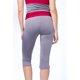 thumbnail image 2 of Jess de Meiko Leggings Capri Athleisure Casual con Cintura Plegable en Contraste para Mujer Gris Oscuro y Rojo S, 2 of 5