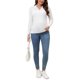 thumbnail image 2 of INSPIRE CHIC Tops de Maternidad para Mujeres Suéter de Manga Larga con Cuello en V Blusa Túnica Ropa de Embarazo S Blanco, 2 of 6