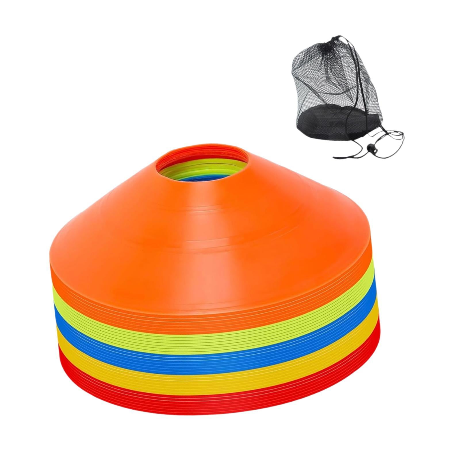 Magideal - Conos De Disco Conos De Entrenamiento Para Fútbol, Sólido Equipo De Práctica Portátil Con Conos Deportivos De Bolsa Para Entrenamiento De Baloncesto