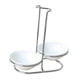 thumbnail image 2 of Soporte De Cerámica Para Cuchara De Cocina, Estante De Acero Inoxidable, Cuenco Redondo Doble, 2 of 3