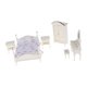 thumbnail image 3 of Muebles De Dormitorio De Madera Románticos Blancos En Miniatura Para Casa De Mu?ecas 1:12, Juego De 6 Uds., 3 of 5