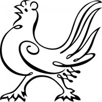 Rienda Libre Graphics - Decomural Cockerel Rooster Farm Animals Kitchen Ws-35840