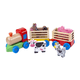 thumbnail image 2 of Tren De Madera De Juguete Con Animales De Granja Multicolor, 2 of 3