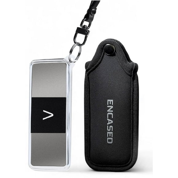 Estuche de transporte y funda para el monitor de ECG KardiaMobile 6L, funda protectora transparente con funda de neopreno y correa para la muñeca.