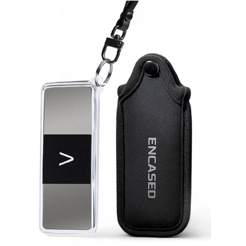 Encased - Estuche De Transporte Y Funda Para El Monitor De Ecg Kardiamobile 6L, Funda Protectora Transparente Con Funda De Neopreno Y Correa Para La Muñeca.