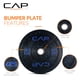 thumbnail image 3 of Plato protector olímpico CAP Barbell Economy, 45 lb/20,41 kg, negro, 3 of 6