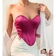 thumbnail image 2 of Top Strapless Mujer Corsét Sujetador Satin Moda 9005, 2 of 4