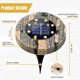 thumbnail image 2 of Luces solares de suelo Goodscious LED impermeables (paquete de 4), 2 of 7