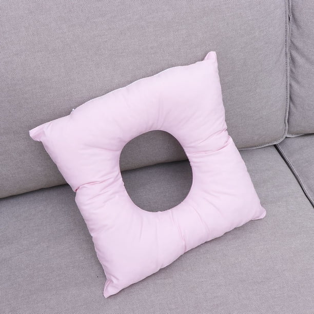 1 Face Hole Pillow Massage Cushion Square Cotton Face Pillow Headrest Hole Covers Beauty Salon Face Massage Pillow 32x32x6cm
