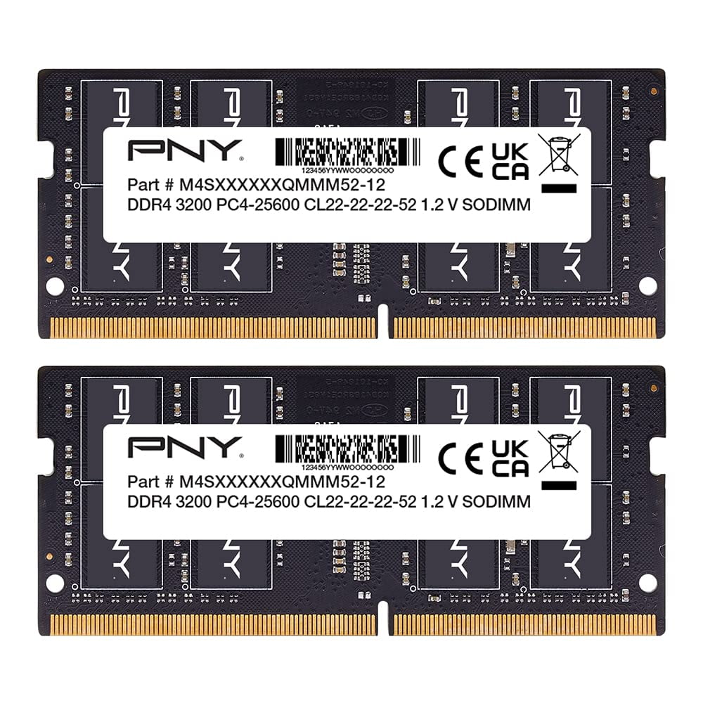 Memoria Pny Performance Para Portátil Ddr4 De 32 Gb (2 X 16 Gb) A 3200 Mhz