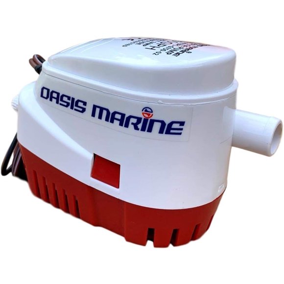 Bomba de achique OASIS MARINE 750 GPH 12V Salida de 3/4"