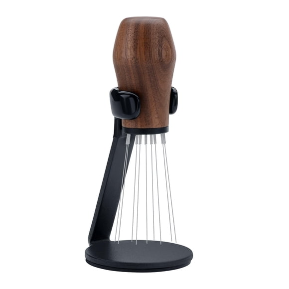 Herramienta de distribución de espresso Normcore WDT V3 con soporte de nogal americano