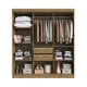 thumbnail image 3 of Clóset New Xangai 6 Puertas 2 Cajones Interiores Mdf Nuez - Beige, 3 of 7