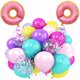 thumbnail image 1 of Globos zheiuyjie 12 pulgadas multicolores – Kit de fiesta con casa de gato y donas, 1 of 6