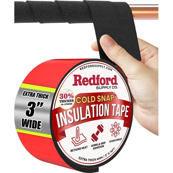 Aislamiento de tuberías Redford Supply Co. 7,62 cm x 4,27 m para exteriores